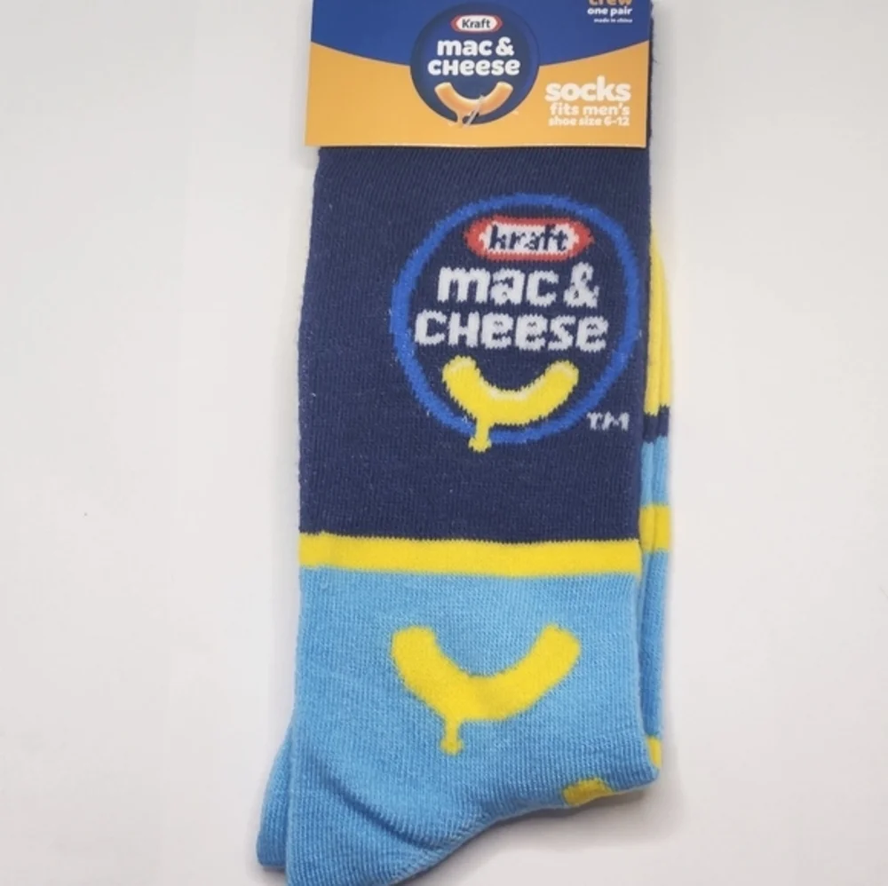 Novelty Crew‎ Socks Ketchup, Hot Dogs, Mac&Cheese Mens 6-12